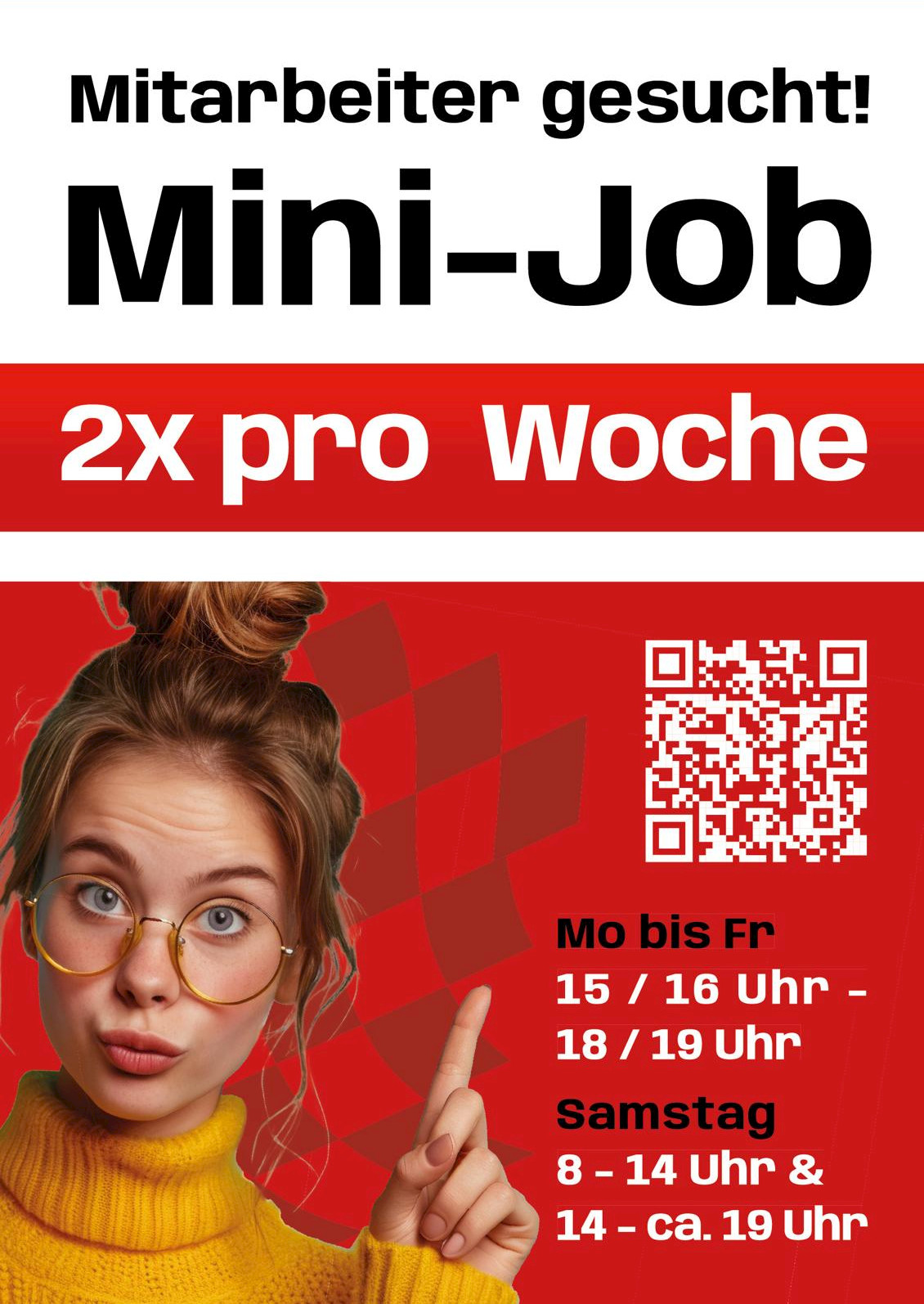 Mitarbeiter gesucht! Mini-Job 2x pro Woche